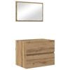 vidaXL &Sigma;&epsilon;&tau; &Epsilon;&pi;ί&pi;&lambda;&omega;&nu; &Mu;&pi;ά&nu;&iota;&omicron;&upsilon; 2 &tau;&mu;&chi;. Artisan Oak 57 x 37 x 45 &epsilon;&kappa;.