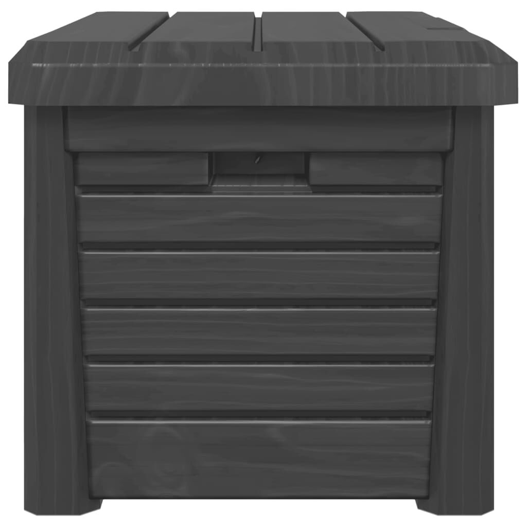 vidaXL Κουτί Μαξιλαριών Εξ Χώρου Ανθρακί 73x50,5x46,5εκ Πολυπροπυλένιο