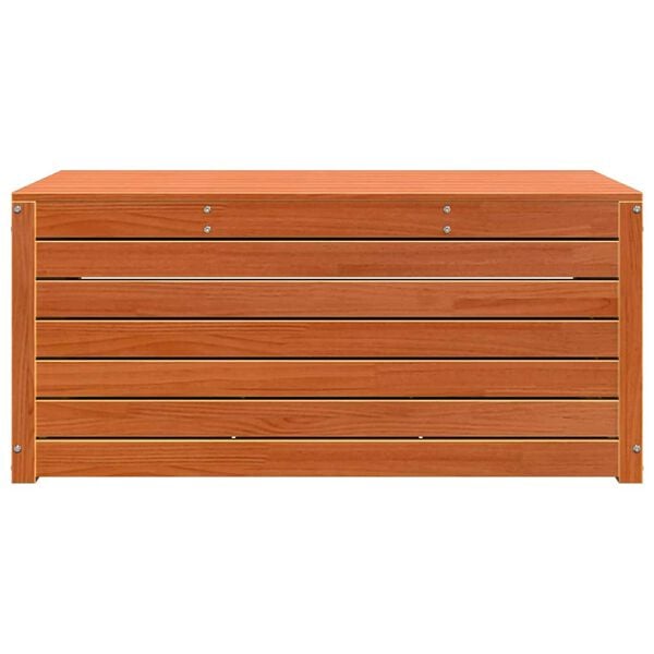 vidaXL Κουτί αποθήκευσης κήπου Καφέ κεριού 101 x 50.5 x 46.5 cm