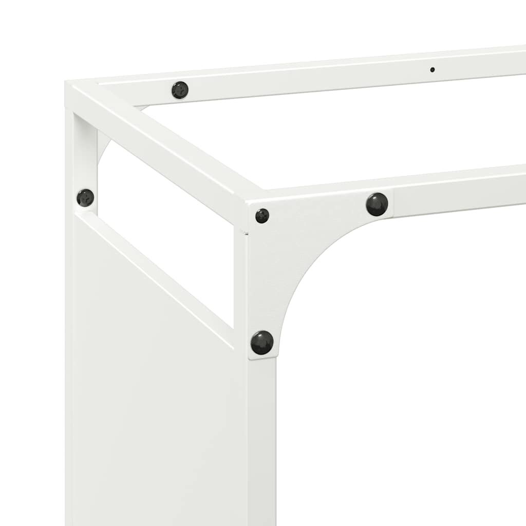 vidaXL Ράφι Καυσόξυλων Μαύρο 44x28x65 εκ. Χάλυβας ψυχρής έλασης