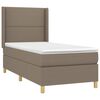 vidaXL &Kappa;&rho;&epsilon;&beta;ά&tau;&iota; Boxspring &mu;&epsilon; &Sigma;&tau;&rho;ώ&mu;&alpha; & LED Taupe 90x190 &epsilon;&kappa;. &Upsilon;&phi;&alpha;&sigma;&mu;ά&tau;&iota;&nu;&omicron;