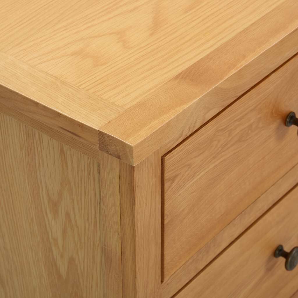 vidaXL Συρταριέρα 80 x 35 x 75 εκ. από Μασίφ Ξύλο Δρυός
