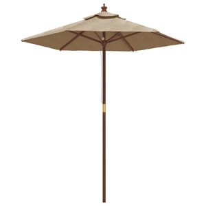 vidaXL &Omicron;&mu;&pi;&rho;έ&lambda;&alpha; &Kappa;ή&pi;&omicron;&upsilon; &mu;&epsilon; &Xi;ύ&lambda;&iota;&nu;&omicron; &Iota;&sigma;&tau;ό Taupe 196x231 &epsilon;&kappa;.