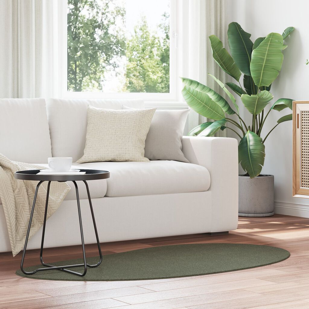 vidaXL Χαλί Δασικό Πράσινο 80x150 cm Αντιολισθητό