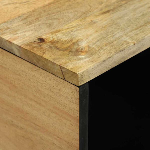 vidaXL Τραπεζάκι σαλονιού Καφέ 80 x 50 x 40 cm Μασίφ ξύλο μάνγκο
