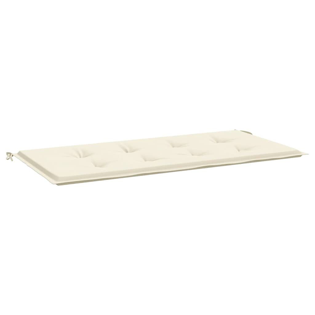 vidaXL Μαξιλάρι Πάγκου Κήπου Κρεμ 100x50x4 εκ. Ύφασμα Oxford