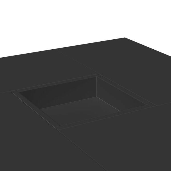 vidaXL Τραπεζάκι Σαλονιού Μαύρο 80x80x40 εκ. από Επεξεργασμένο Ξύλο