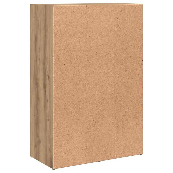 vidaXL Βιβλιοθήκη Τεχνίτης Δρυς 60,5x30x90 εκ. Επεξεργασμένο Ξύλο