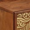 vidaXL Πλαϊνό γραφείο με ράφι Καφέ 40 x 33.5 x 75 εκ Μασίφ ξύλο μάνγκο