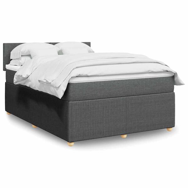 vidaXL &Kappa;&rho;&epsilon;&beta;ά&tau;&iota; Boxspring &mu;&epsilon; &Sigma;&tau;&rho;ώ&mu;&alpha; &Sigma;&kappa;&omicron;ύ&rho;&omicron; &Gamma;&kappa;&rho;&iota; 140x200 &epsilon;&kappa; &Upsilon;&phi;&alpha;&sigma;&mu;ά&tau;&iota;&nu;&omicron;