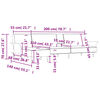 vidaXL Καναπές Κρεβάτι Γωνιακός Μαύρος 279 x 140 x 70 εκ. Βελούδινος