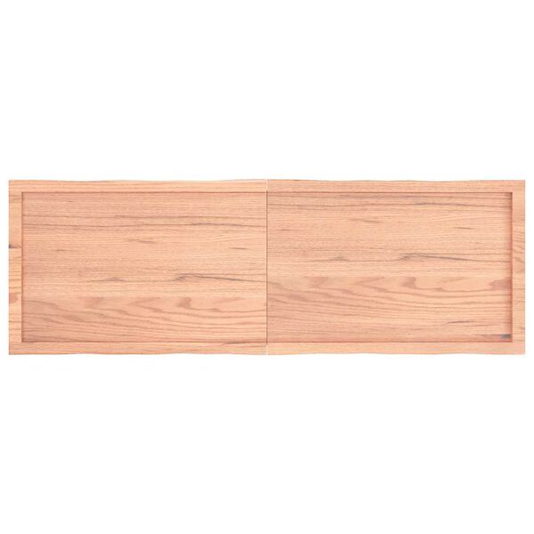 vidaXL Επιφ Τραπεζιού Αν Καφέ 160x50x(2-4)εκ.Ακατέργ. Μασίφ Ξύλο Δρυός