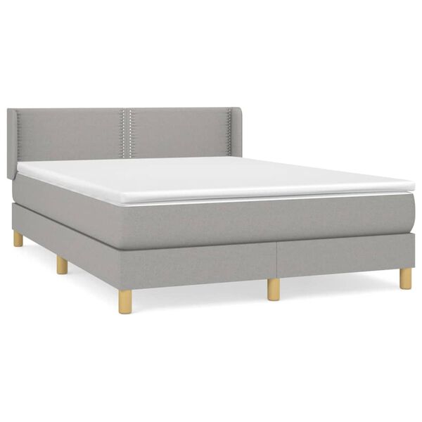 vidaXL &Kappa;&rho;&epsilon;&beta;ά&tau;&iota; Boxspring &mu;&epsilon; &Sigma;&tau;&rho;ώ&mu;&alpha; &Alpha;&nu;&omicron;&iota;&chi;&tau;ό &Gamma;&kappa;&rho;&iota; 140x200 &epsilon;&kappa;. &Upsilon;&phi;&alpha;&sigma;&mu;ά&tau;&iota;&nu;&omicron;