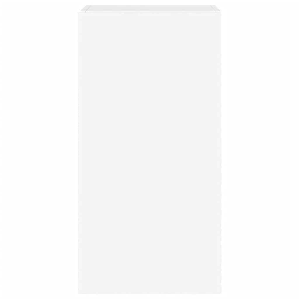 vidaXL Έπιπλο Τοίχου Τηλεόρασης με LED Λευκό 40,5x35x80 εκ.