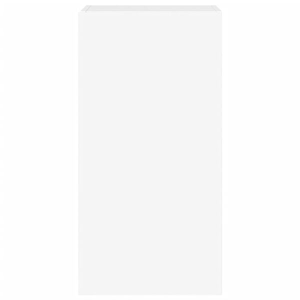 vidaXL Έπιπλο Τοίχου Τηλεόρασης με LED Λευκό 40,5x35x80 εκ.