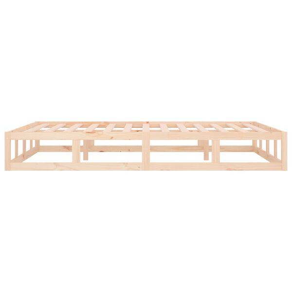 vidaXL Πλαίσιο Κρεβατιού 150 x 200 εκ. Μασίφ Ξύλο King Size