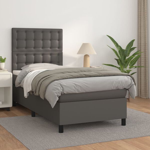 vidaXL &Kappa;&rho;&epsilon;&beta;ά&tau;&iota; Boxspring &mu;&epsilon; &Sigma;&tau;&rho;ώ&mu;&alpha; &Gamma;&kappa;&rho;&iota; 100x200&epsilon;&kappa;. &alpha;&pi;ό &Sigma;&upsilon;&nu;&theta;&epsilon;&tau;&iota;&kappa;ό &Delta;έ&rho;&mu;&alpha;