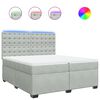 vidaXL &Kappa;&rho;&epsilon;&beta;ά&tau;&iota; Boxspring &mu;&epsilon; &Sigma;&tau;&rho;ώ&mu;&alpha; &Alpha;&nu;&omicron;&iota;&chi;&tau;ό &Gamma;&kappa;&rho;&iota; 200x200 &epsilon;&kappa;. &Beta;&epsilon;&lambda;&omicron;ύ&delta;&iota;&nu;&omicron;