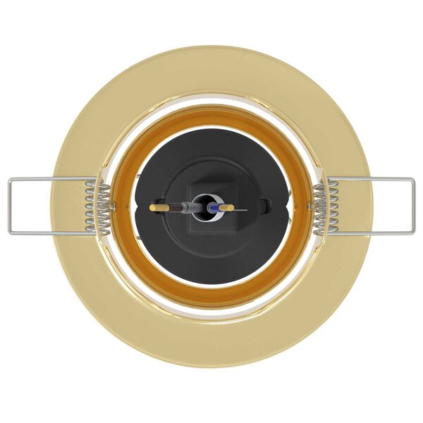 vidaXL Spotlights με προβολείς 6 pcs Χρυσό 9 x 9 εκ. Μέταλλο