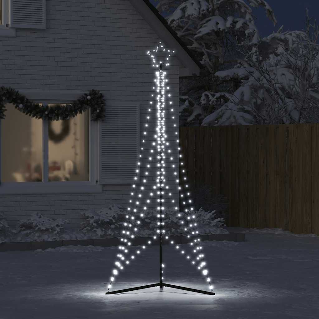 vidaXL Χριστουγεννιάτικο δέντρο LED 483 LED Cold White 240 cm