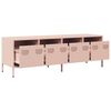 vidaXL Έπιπλο Τηλεόρασης Ροζ 135x39x43,5 εκ. Ατσάλι Ψυχρής Έλασης