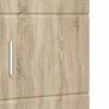 vidaXL Ντουλάπι Μπάνιου με πόρτα TULUM Sonoma Δρυς 37 x 31.5 x 203 εκ