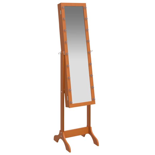 vidaXL Καθρέφτης Επιδαπέδιος με LED 34 x 37 x 146 εκ.