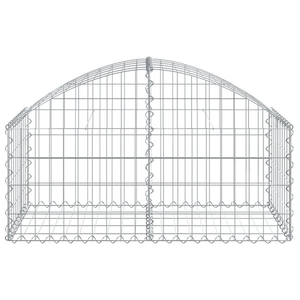 vidaXL Συρματοκιβώτιο Τοξωτό 100x50x40/60 εκ. από Γαλβανισμένο Χάλυβα