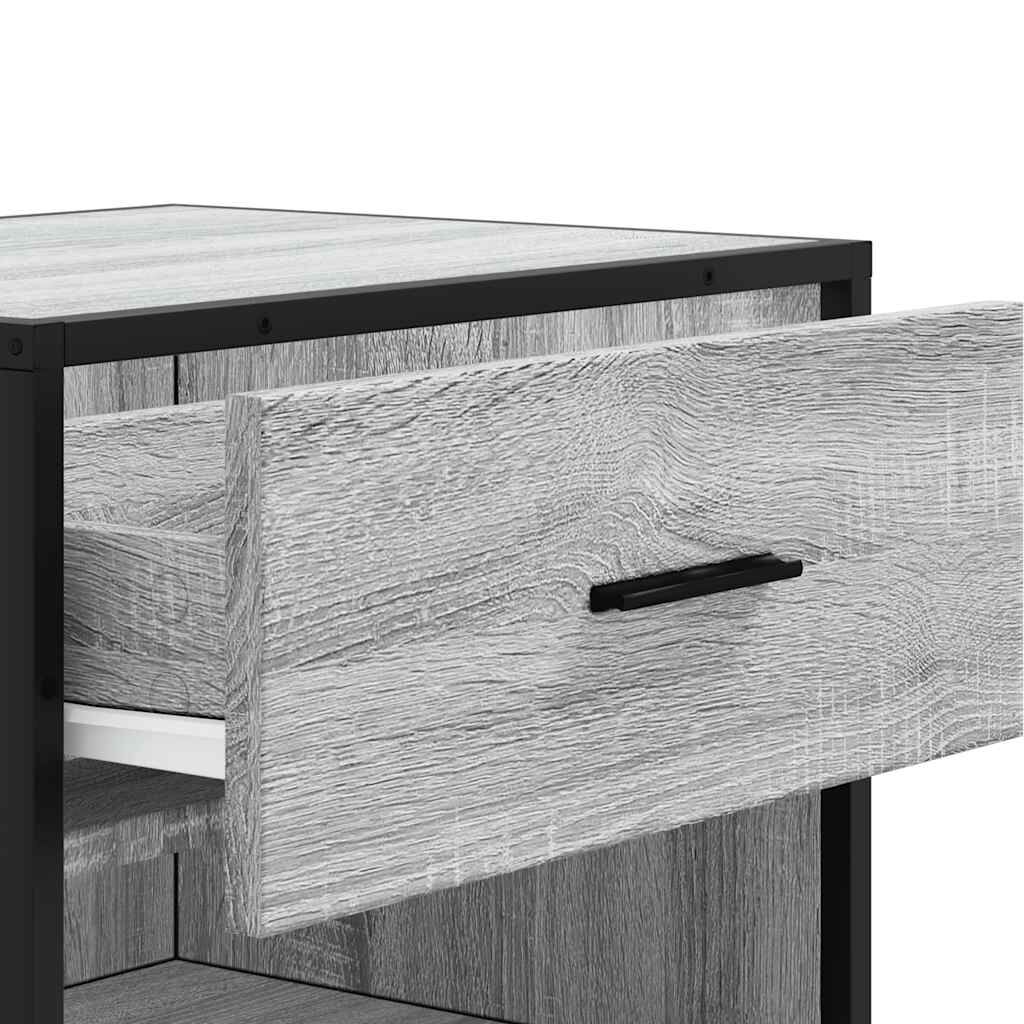 Ράφι παπουτσιών vidaXL Γκρι Sonoma 48x38x97,5 cm Κατασκευασμένο ξύλο
