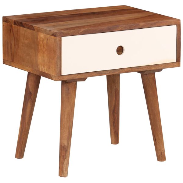 vidaXL Κομοδίνο 45 x 30 x 45 εκ. από Μασίφ Ξύλο Ακακίας