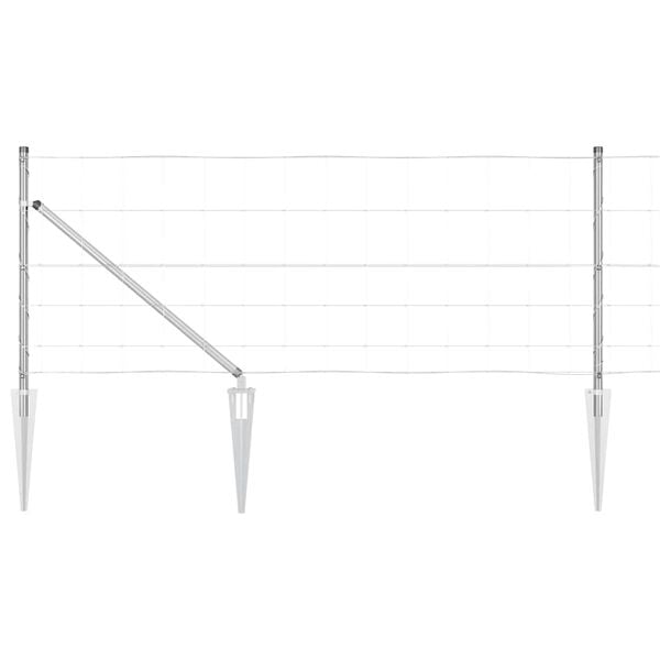 vidaXL Στύλος Περιφράξεων Γαλβανισμένο 100 x 0,8 μ Ατσάλι