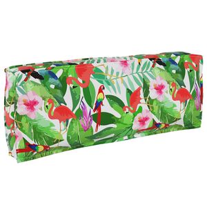 vidaXL Μαξιλάρι παλέτας για πλάτη Floral Πολύχρωμο 120 x 40 x 12 cm