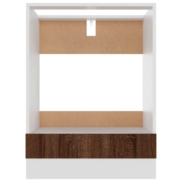 vidaXL Ντουλάπι Φούρνου Lyon Καφέ Δρυς 60x46x81,5 εκ. Επεξεργ. Ξύλο