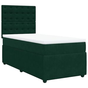 vidaXL &Kappa;&rho;&epsilon;&beta;ά&tau;&iota; Boxspring &mu;&epsilon; &Sigma;&tau;&rho;ώ&mu;&alpha; &Sigma;&kappa;&omicron;ύ&rho;&omicron; &Pi;&rho;ά&sigma;&iota;&nu;&omicron; 90x190 &epsilon;&kappa;. &Beta;&epsilon;&lambda;&omicron;ύ&delta;&iota;&nu;&omicron;