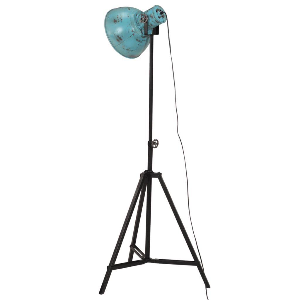 vidaXL Φωτιστικό Δαπέδου 25 W Αντικέ Μπλε 61x61x90/150 εκ. Ε27