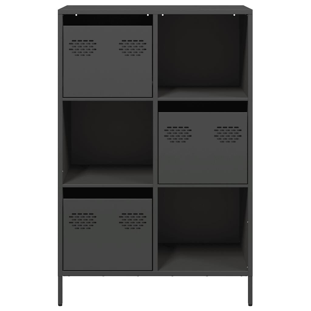 vidaXL Ντουλάπι Μαύρο 68x39x103,5 εκ. από Χάλυβα