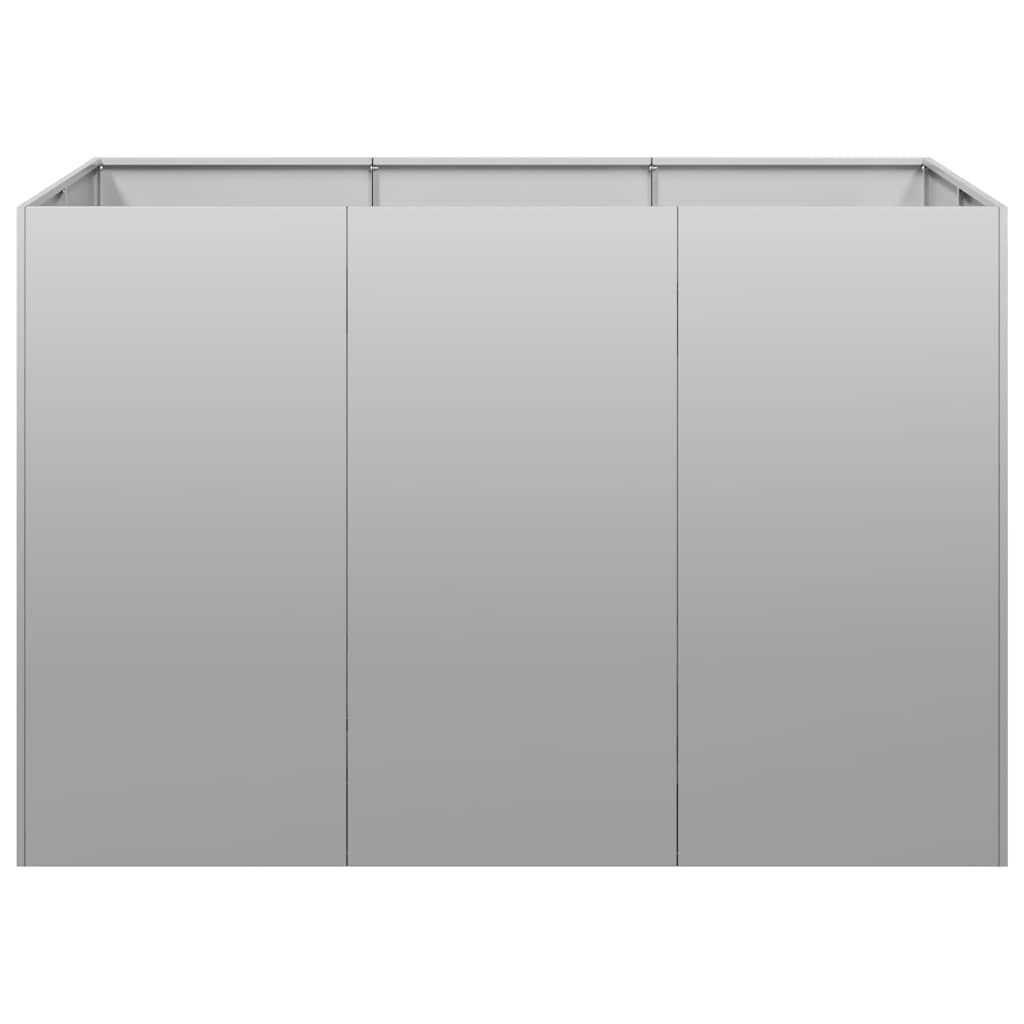 vidaXL Ζαρντινιέρα 120x80x80 εκ. από Γαλβανισμένο Ατσάλι