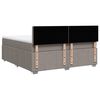 vidaXL &Kappa;&rho;&epsilon;&beta;ά&tau;&iota; Boxspring &mu;&epsilon; &Sigma;&tau;&rho;ώ&mu;&alpha; Taupe 180x200 &epsilon;&kappa;. &Upsilon;&phi;&alpha;&sigma;&mu;ά&tau;&iota;&nu;&omicron;