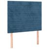 vidaXL Κρεβάτι Boxspring με Στρώμα Σκούρο Μπλε 90x190 εκ. Βελούδινο
