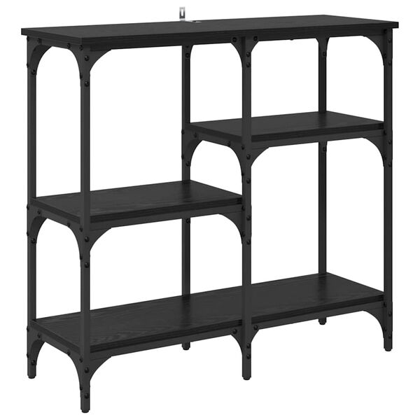 vidaXL &Tau;&rho;&alpha;&pi;έ&zeta;&iota; &kappa;&omicron;&nu;&sigma;ό&lambda;&alpha;&sigmaf; &Mu;&alpha;ύ&rho;&eta; &Omicron;&xi;&upsilon;ά 80 x 29 x 75 &epsilon;&kappa; &Epsilon;&pi;&epsilon;&xi;&epsilon;&rho;&gamma;&alpha;&sigma;&mu;έ&nu;&omicron; &xi;ύ&lambda;&omicron;