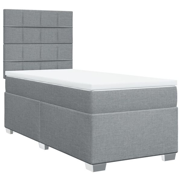 vidaXL &Kappa;&rho;&epsilon;&beta;ά&tau;&iota; Boxspring &mu;&epsilon; &Sigma;&tau;&rho;ώ&mu;&alpha; &Alpha;&nu;&omicron;&iota;&chi;&tau;ό &Gamma;&kappa;&rho;&iota; 90x190 &epsilon;&kappa;. &Upsilon;&phi;&alpha;&sigma;&mu;ά&tau;&iota;&nu;&omicron;