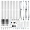 vidaXL Στύλος Περιφράξεων 26 pcs Ασημί 3.2 x 3.2 x 170 εκ Ατσάλι