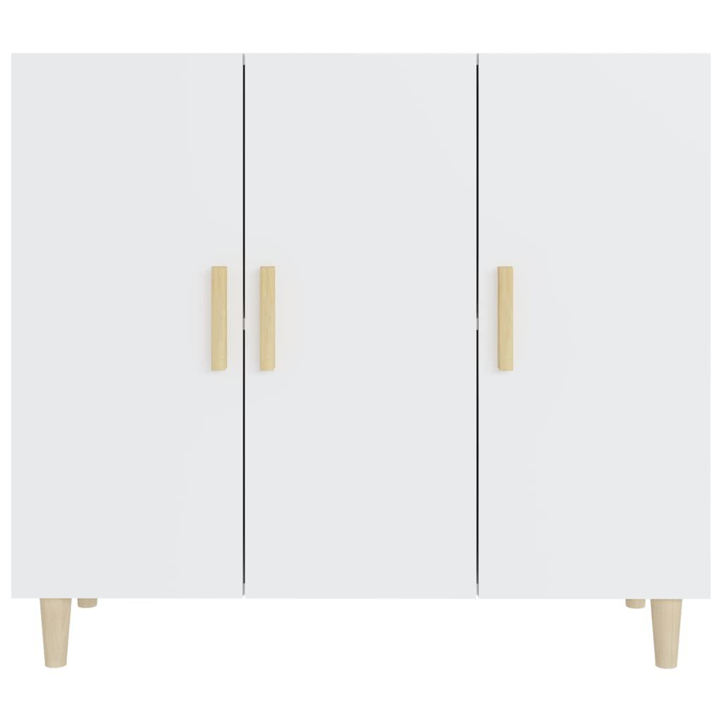 vidaXL Μπουφές Λευκός 90 x 34 x 80 εκ. από Επεξεργασμένο Ξύλο