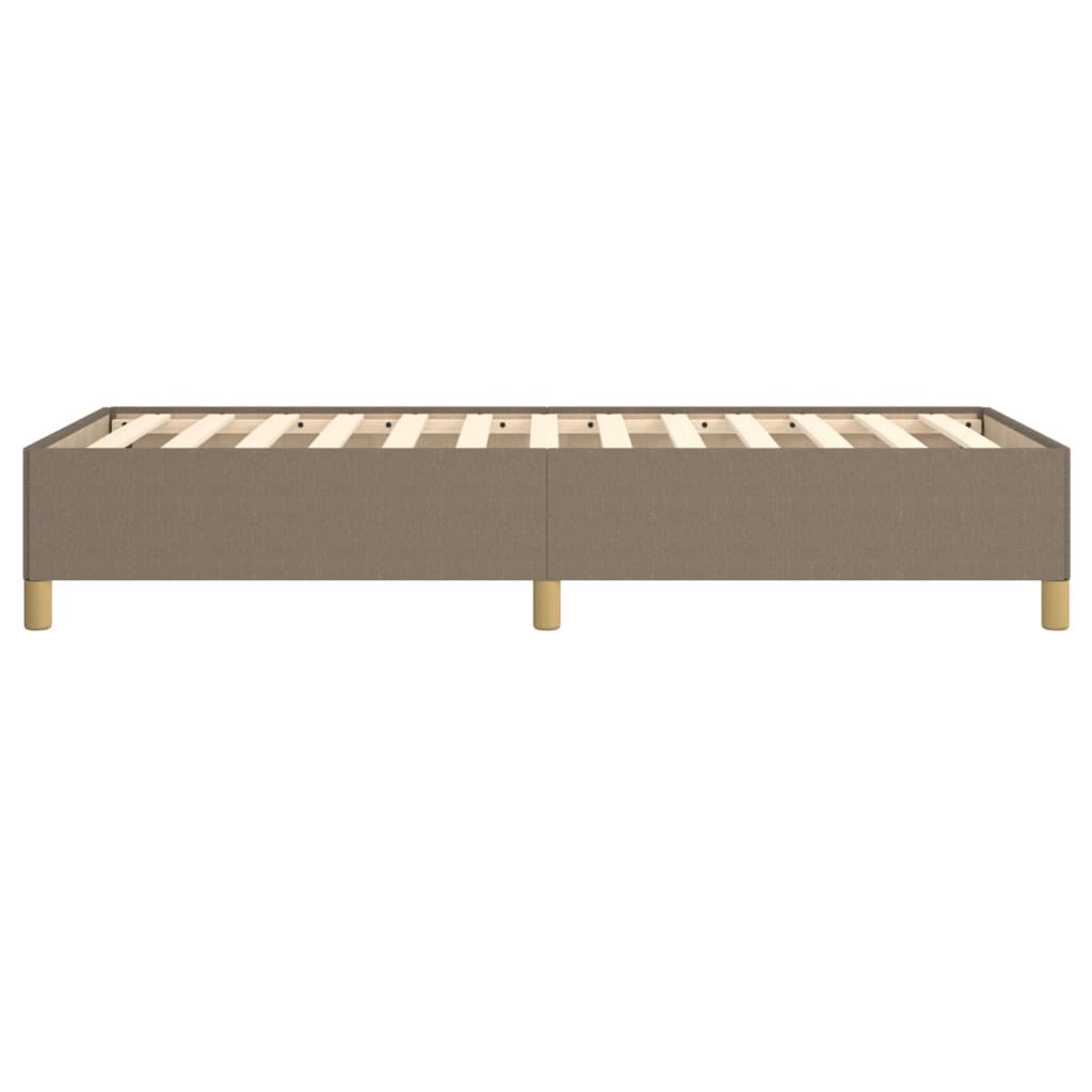 vidaXL Σκελετός Κρεβατιού Χωρίς Στρώμα Taupe 90x200 εκ. Υφασμάτινο