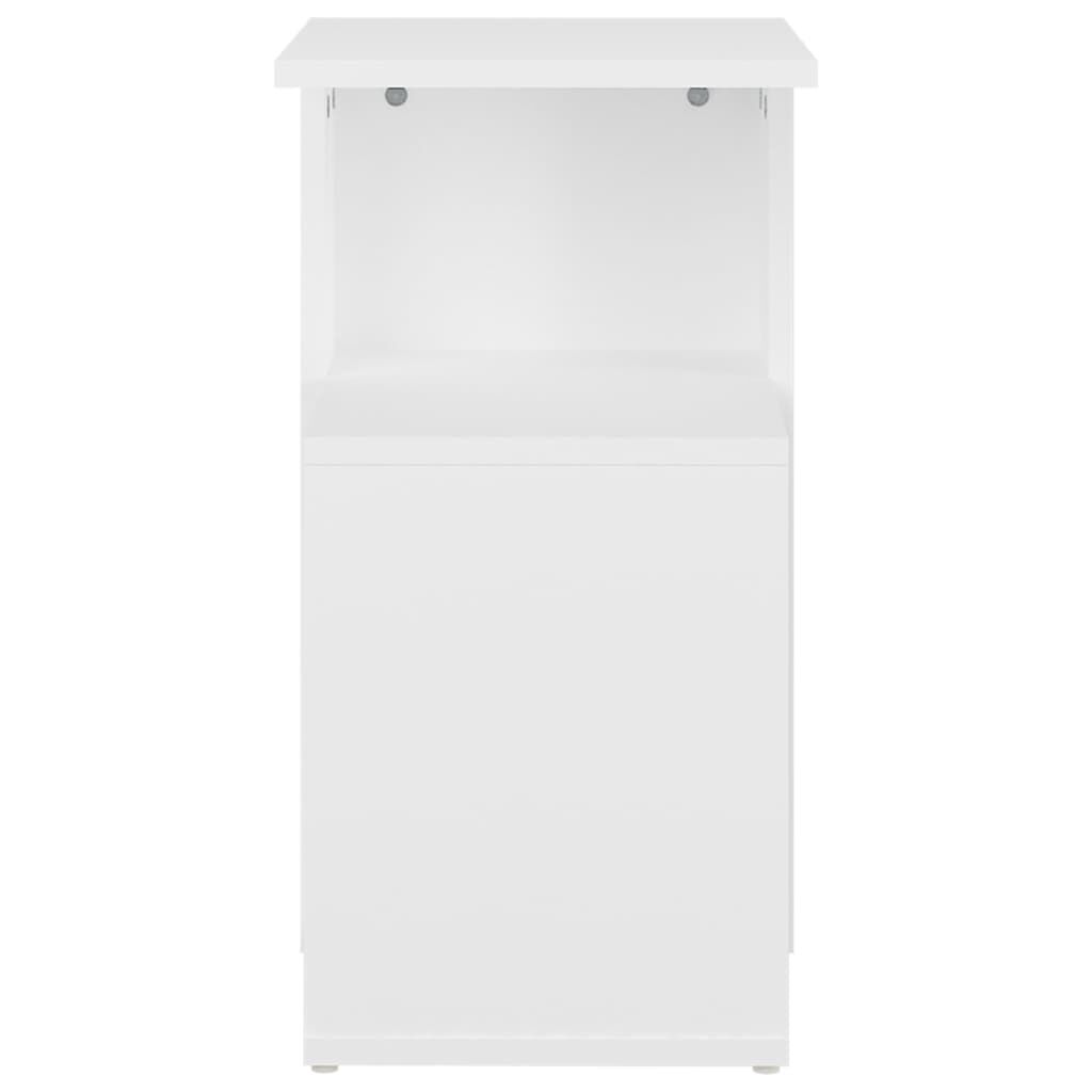 vidaXL Τραπέζι Βοηθητικό Λευκό 36 x 30 x 56 εκ. από Επεξ. Ξύλο