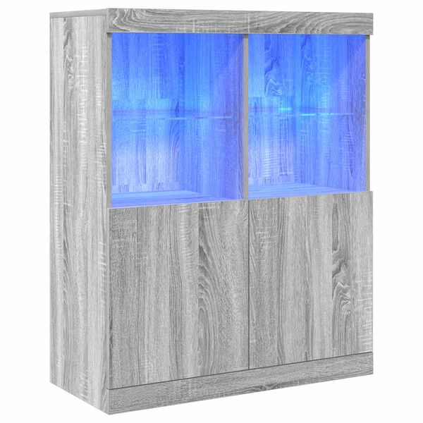 vidaXL Ντουλάπι Γκρι Sonoma 81x37x100 εκ. από Επεξεργασμένο Ξύλο