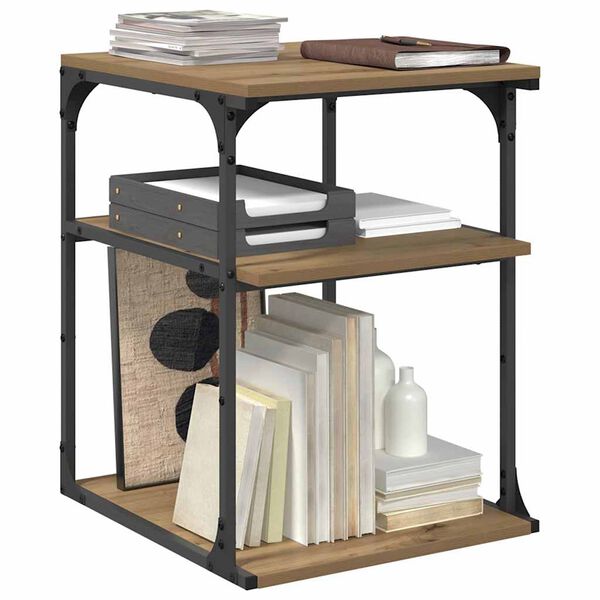 vidaXL &Sigma;&tau;&alpha;&nu;&tau; &Epsilon;&kappa;&tau;&upsilon;&pi;&omega;&tau;ή Artisan Oak 43 x 48 x 64 &epsilon;&kappa; &Epsilon;&pi;&epsilon;&xi;&epsilon;&rho;&gamma;&alpha;&sigma;&mu;έ&nu;&omicron; &xi;ύ&lambda;&omicron;