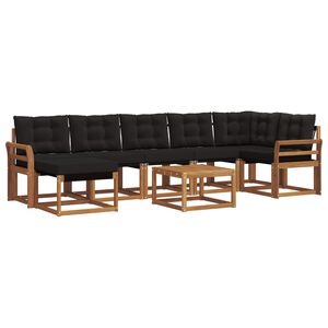 vidaXL &Sigma;&epsilon;&iota;&rho;ά &Kappa;&alpha;&nu;&alpha;&pi;έ &Epsilon;&xi;&omega;&tau;&epsilon;&rho;&iota;&kappa;&omicron;ύ &mu;&epsilon; &mu;&alpha;&xi;&iota;&lambda;ά&rho;&iota; 8 pcs &Phi;&upsilon;&sigma;&iota;&kappa;ό &kappa;&alpha;&iota; &Mu;&alpha;ύ&rho;&omicron;