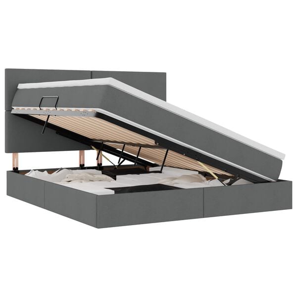 vidaXL &Kappa;&rho;&epsilon;&beta;ά&tau;&iota; &mu;&epsilon; &alpha;&pi;&omicron;&theta;&eta;&kappa;&epsilon;&upsilon;&tau;&iota;&kappa;ό &chi;ώ&rho;&omicron; &kappa;&alpha;&iota; LED &Sigma;&kappa;&omicron;ύ&rho;&omicron; &Gamma;&kappa;&rho;&iota; 160 x 200 cm