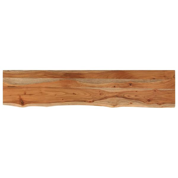 vidaXL Ράφι Επιτοίχιο Ορθ. Live Edge 90x20x3,8 εκ. Μασίφ Ξύλο Ακακίας